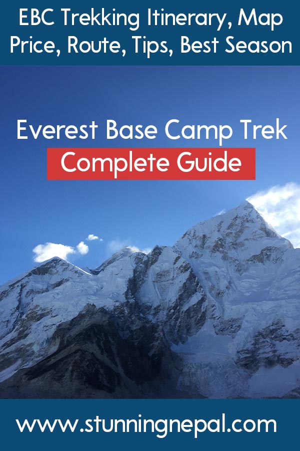 Everest Base Camp Trekking Complete Guide Pinterest