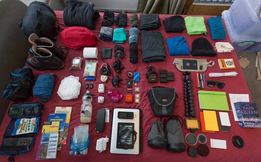 Langtang Valley Trek Gear and Equipments