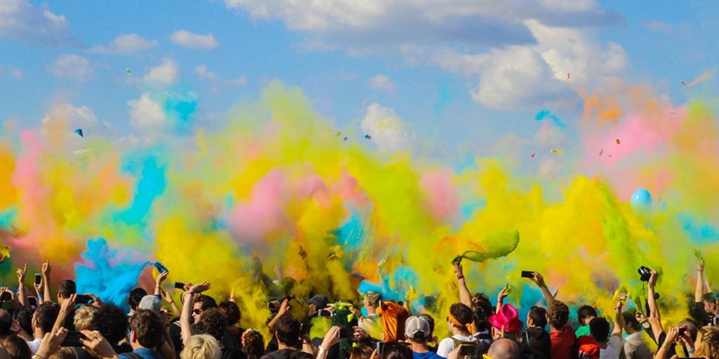 People Celebrating Holi Festival