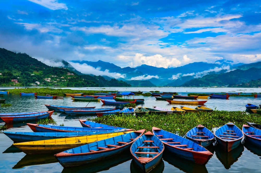 Boating at Lakeside Pokhara