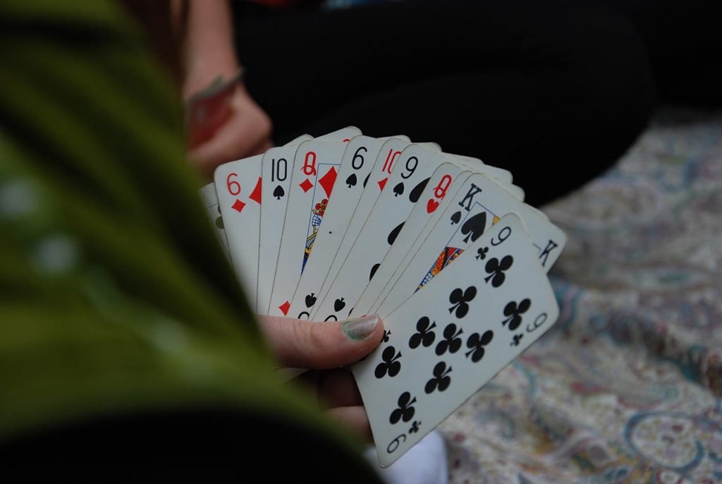 Playing Cards in Dashain Festival