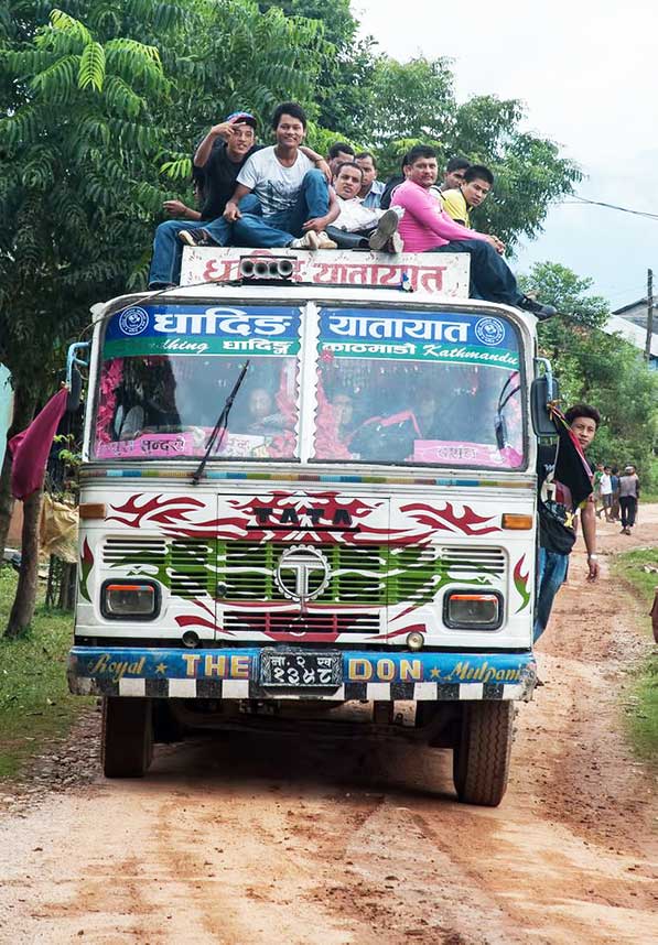 Manaslu Public Bus to Arughat