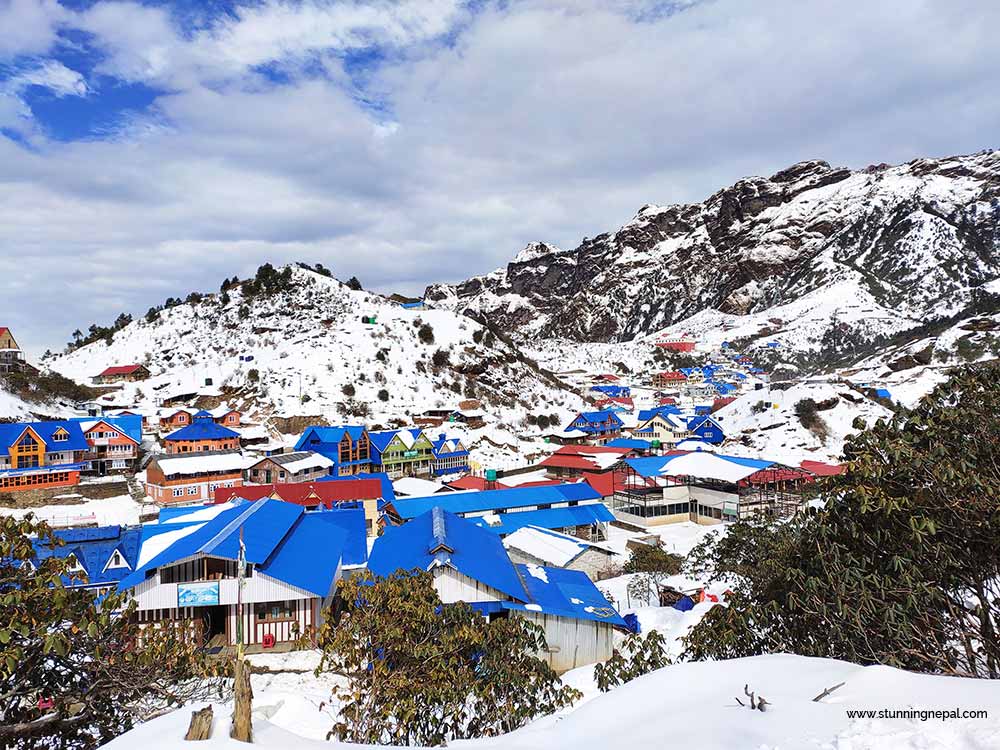 Snowfall at Kalinchowk