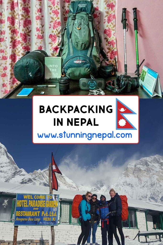 Backpacking in Nepal Pinterest