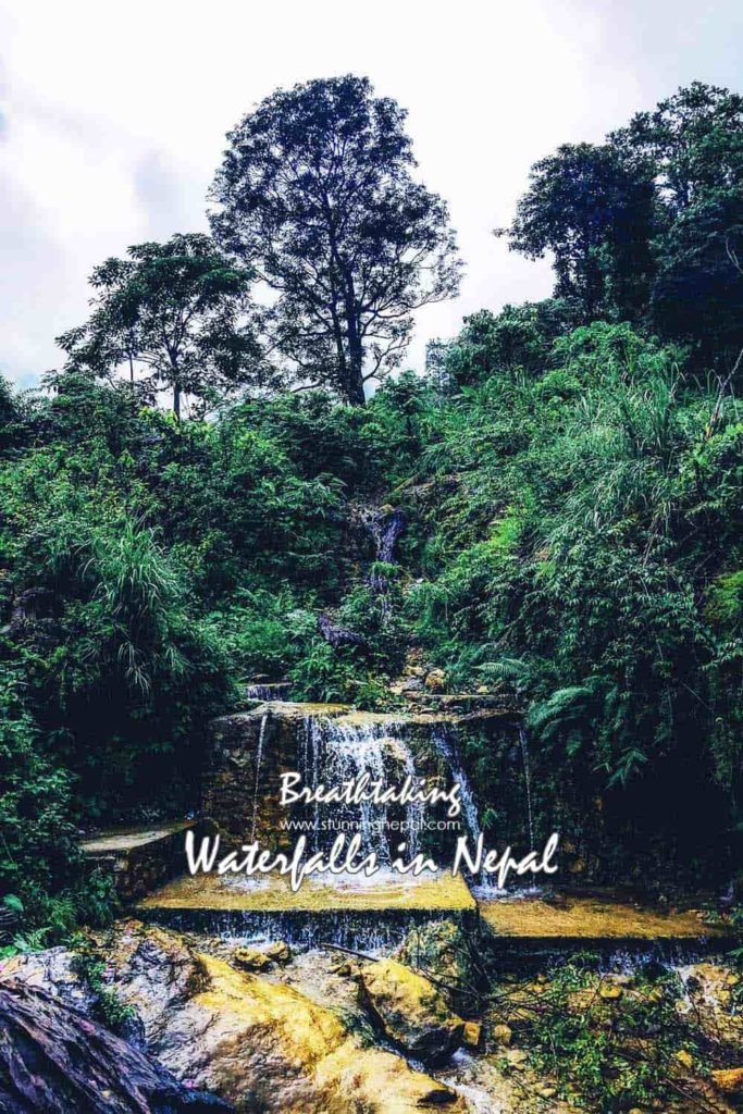 Waterfalls in Nepal Pinterest