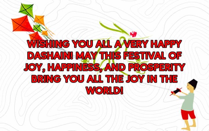 Happy Dashain Wishes in English