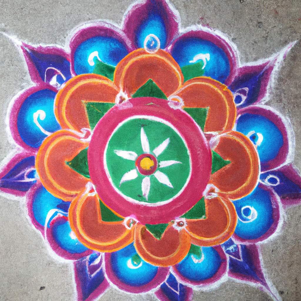 Rangoli designs simple and easy