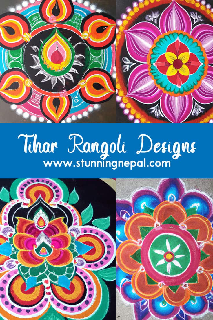 Tihar Rangoli: Simple Rangoli Designs for Tihar - Stunning Nepal