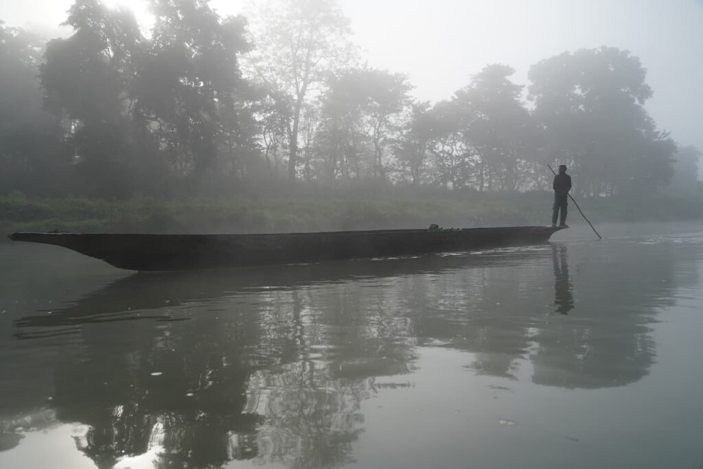 Canoeing at Rapti River